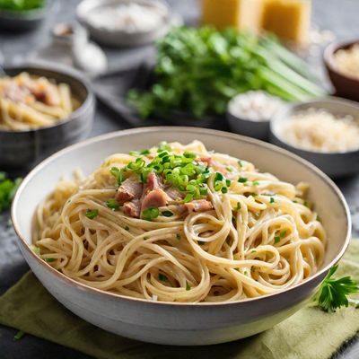 Chinese-style Pasta Carbonara