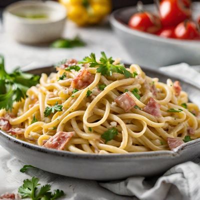 Puerto Rican Pasta Carbonara