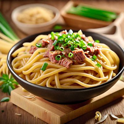 Sichuan-style Spicy Pasta Carbonara