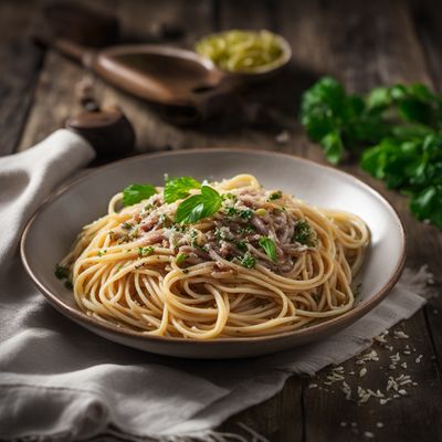 Pasta with Anchovies and Garlic