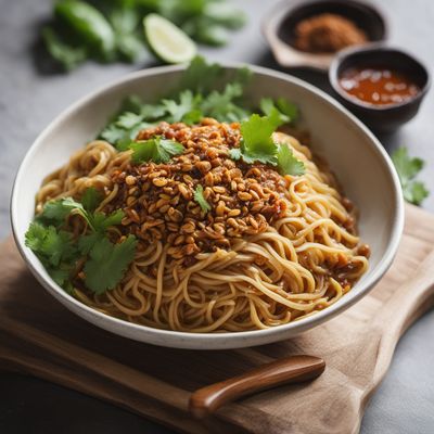 Peranakan Spiced Noodles with Fragrant Peanut Sauce