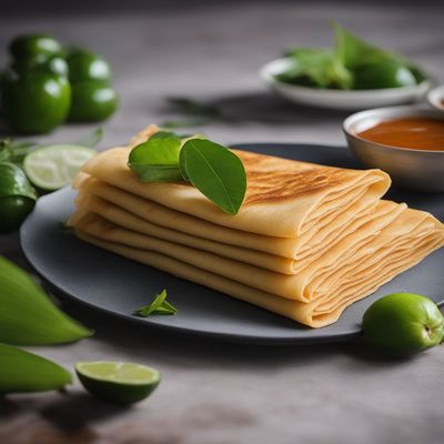 Peranakan-style Coconut Rice Crepes