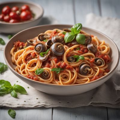 Perciatelli with Snails in Tomato Sauce