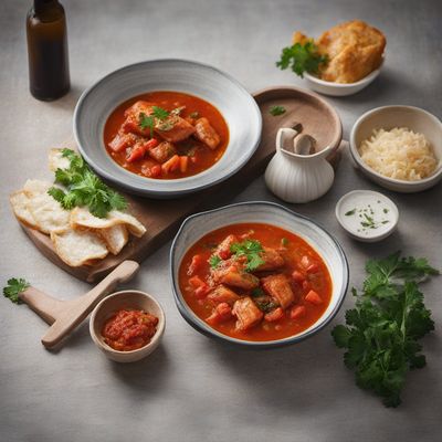 Perkelt od soma (Serbian Fish Stew)