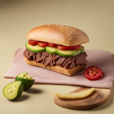 Peruvian-inspired Beef Sandwich