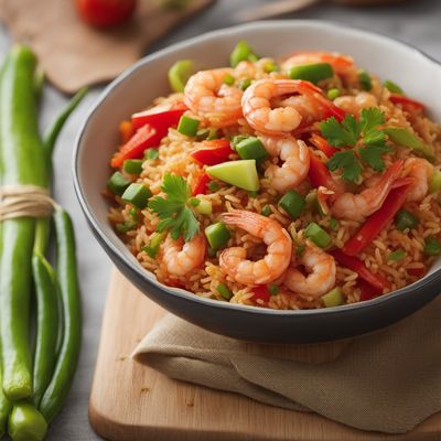 Peruvian-inspired Shrimp Arroz Chaufa