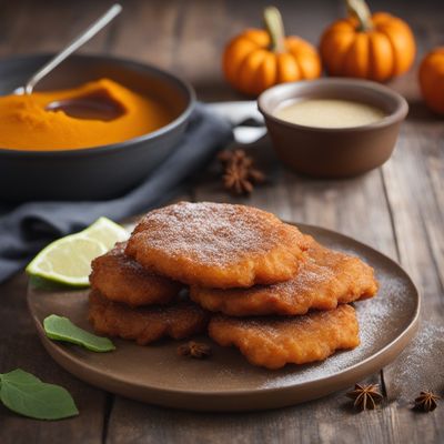 Peruvian Pumpkin Fritters with Spiced Syrup