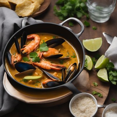 Peruvian Seafood Stew with Yellow Chili Sauce