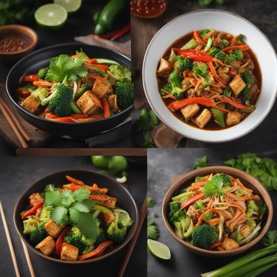 Phat Phak Khom Stir-Fry with Tofu