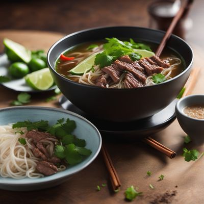 Phở Bò Tái Chín (Vietnamese Beef Noodle Soup)