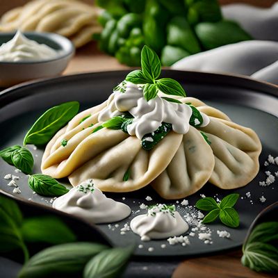 Greek-style Spinach and Feta Pierogi