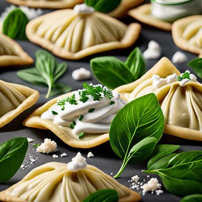 Greek-style Spinach and Feta Pierogi