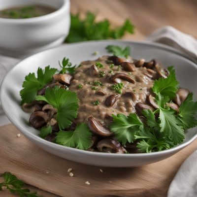 Pohorski žganci with Mushroom Sauce