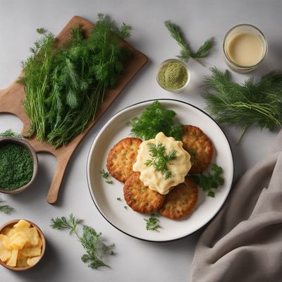 Polish-style Katmer with Cheese and Herbs