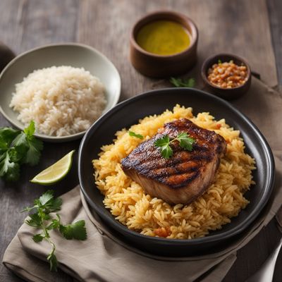 Portuguese-inspired Bitoque with Garlic Butter Rice