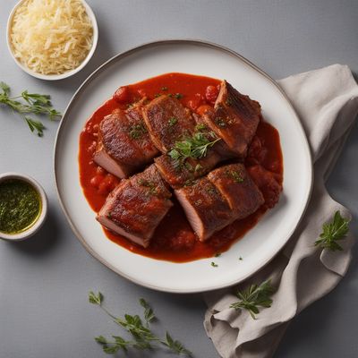 Portuguese-inspired Pork Bifana with Spiced Tomato Sauce