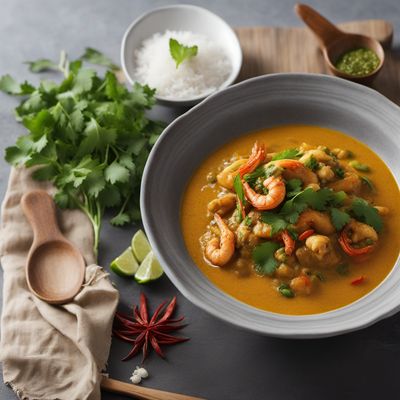 Putian-style Coconut Curry with Seafood