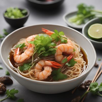 Putian-style Steamed Shrimp with Glass Noodles