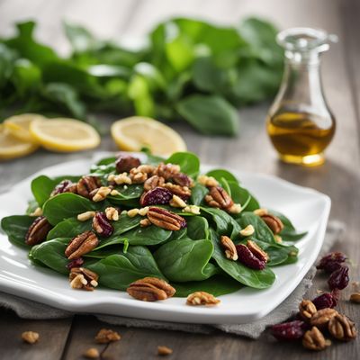 Qatari-style Spinach and Walnut Salad