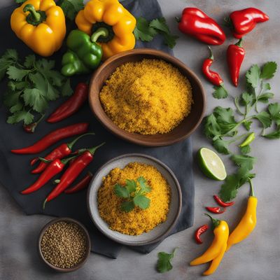 Quinoa and Yellow Pepper Pulao