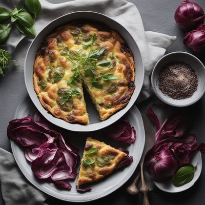 Radicchio and Goat Cheese Frittata