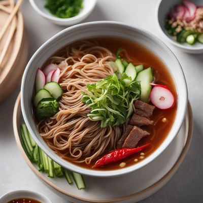 Refreshing Cold Buckwheat Noodles with Spicy Sauce