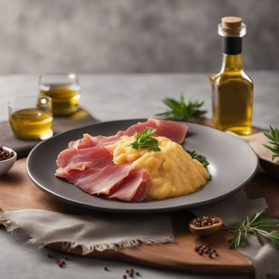 Revuelto de Ajetes with Jamón Serrano