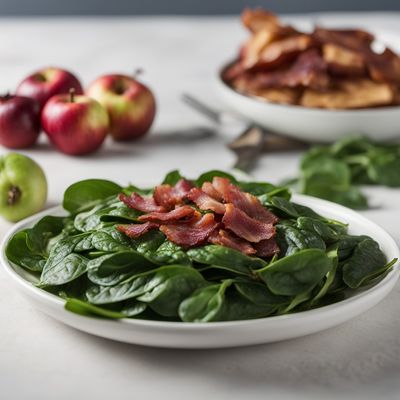 Rhenish-Hessian Spinach with Bacon and Apples