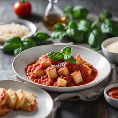 Ricotta Gnocchi with Tomato Basil Sauce