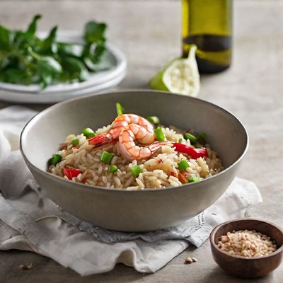 Cuban-Inspired Shrimp Risotto