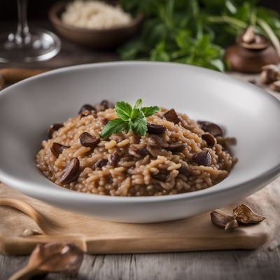 Risotto al Chianti with Porcini Mushrooms