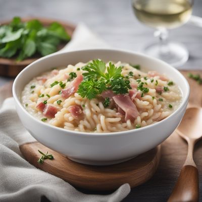 Risotto alla Valdostana with Fontina Cheese and Speck