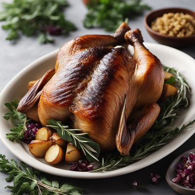 Roast Goose with Potato and Herb Stuffing