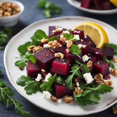 Roasted Beet Salad with Feta and Walnuts