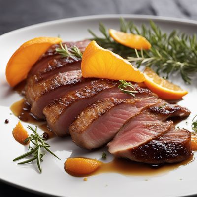 Roasted Duck Breast with Orange Glaze