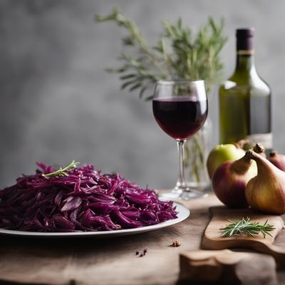 Roasted Goose with Red Cabbage and Potatoes