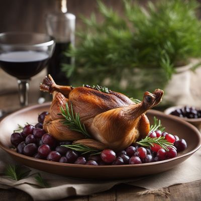 Roasted Quail with Grapes