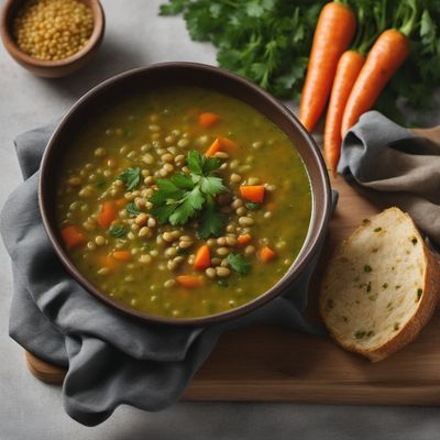 Romanian-style Lentil Soup with Rice