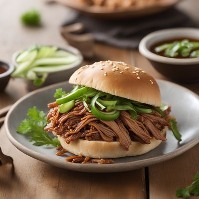 Rou Jia Mo - Chinese Pulled Pork Sandwich