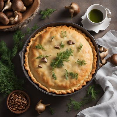 Russian Chicken and Mushroom Pie