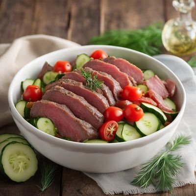 Russian-style Horse Meat Salad