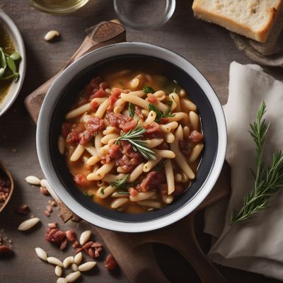 Sagne e Fagioli with Pancetta and Rosemary