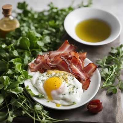 Salade Lyonnaise with Poached Egg and Bacon