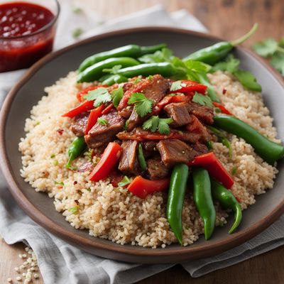 Saltado de Vainitas with Quinoa