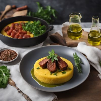 Sammarinese Longaniza with Herb-infused Polenta