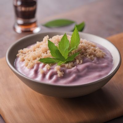 Samoan Coconut Taro Pudding