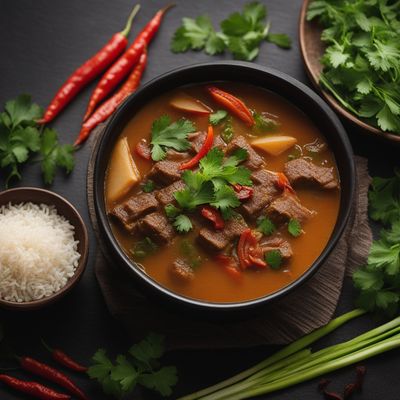 Sarawakian Spiced Beef Soup