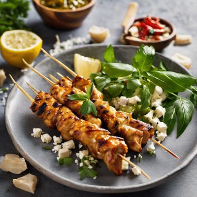 Greek-style Chicken Satay