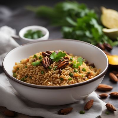 Saudi Spiced Rice with Meat and Nuts