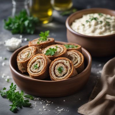 Savory Buckwheat Rolls with Filling